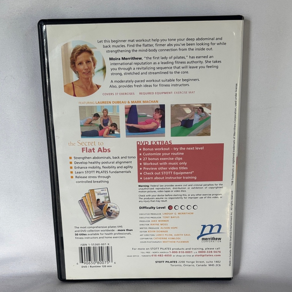 STOTT PILATES FLAT ABS DVD - TESTED - Picture 3 of 7